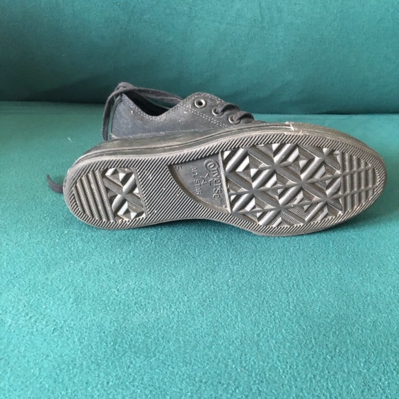 !! SOLD!! NBW HARD TO FIND ALL BLACK CONVERSE ALL STAR PLATFORMS LOW TOPS - Picture 3 of 4